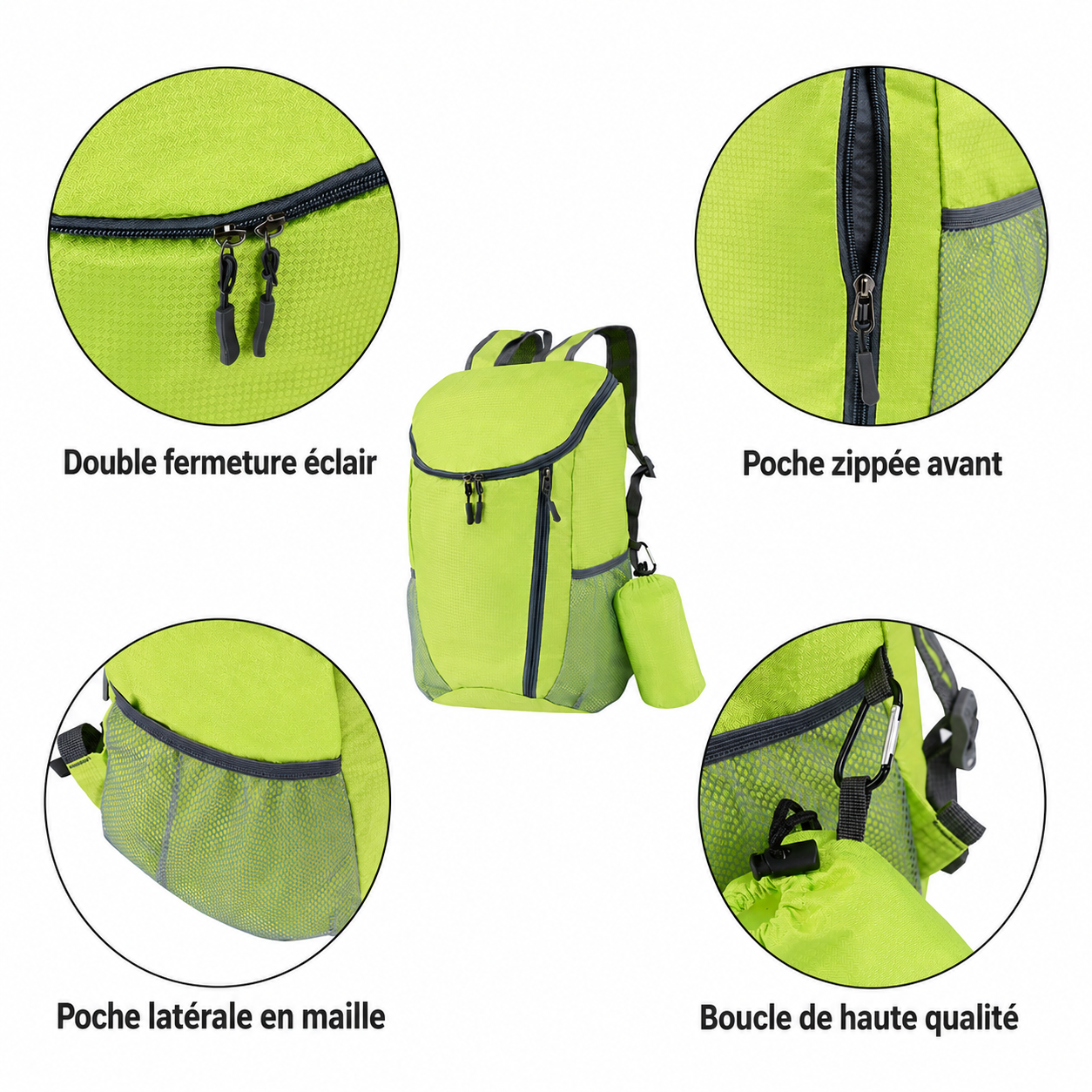 Sac à dos ultra léger pliable