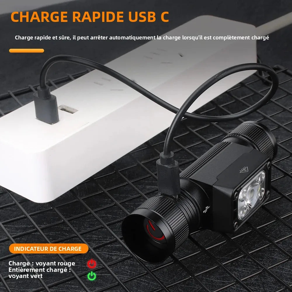 Lampe frontale puissante