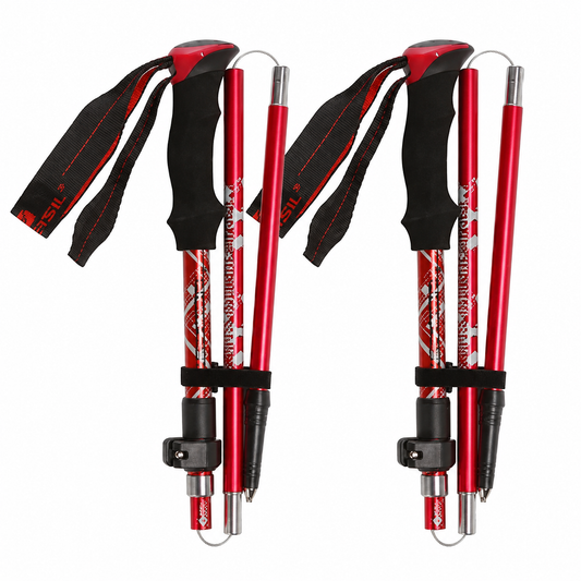 Bâton de marche pliable