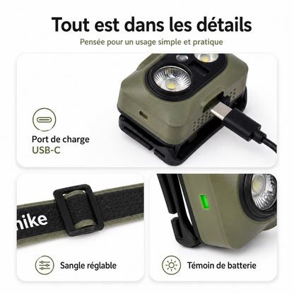 Lampe frontale pour le trail
