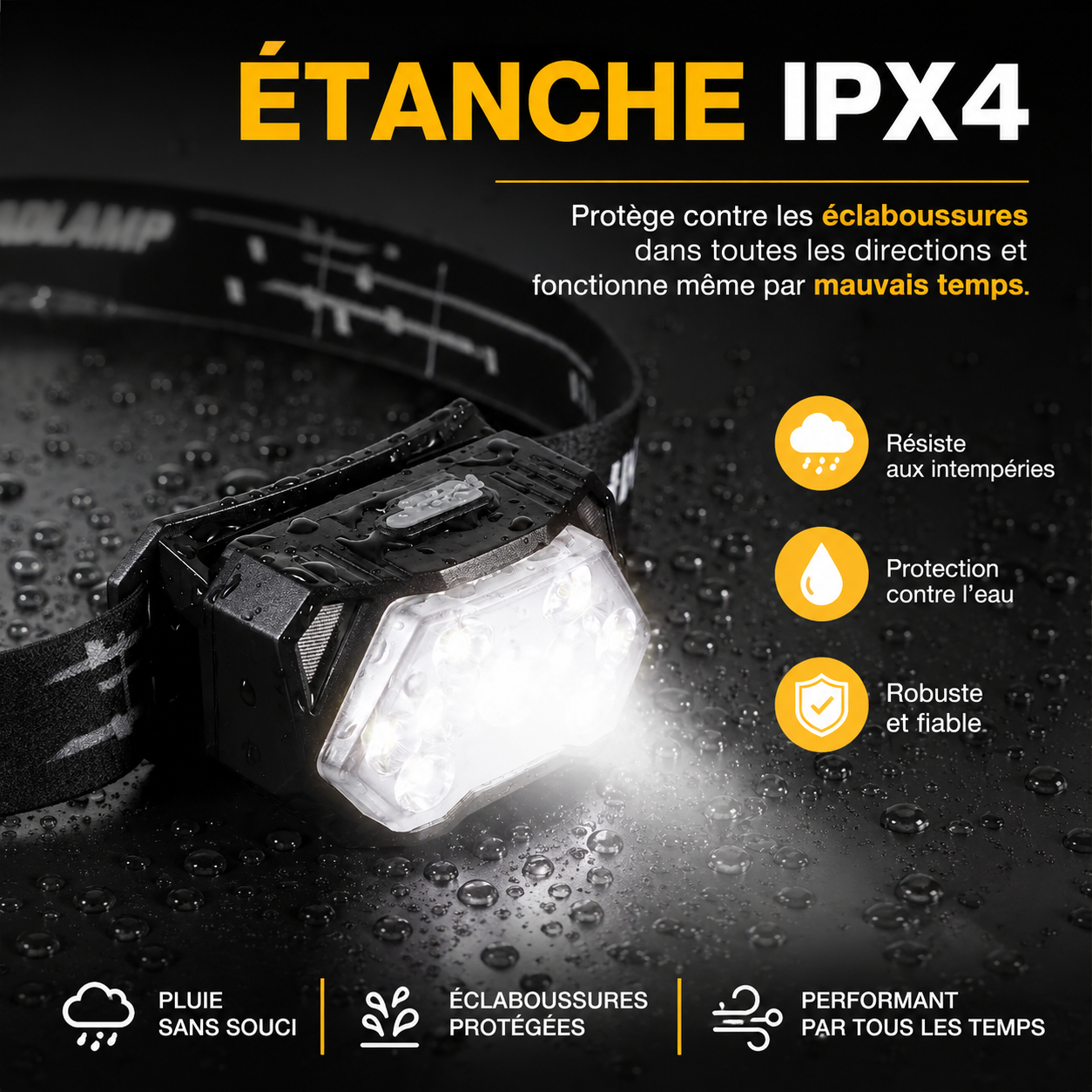 Lampe frontale trail