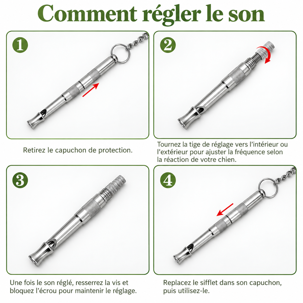 Sifflet ultrason chien