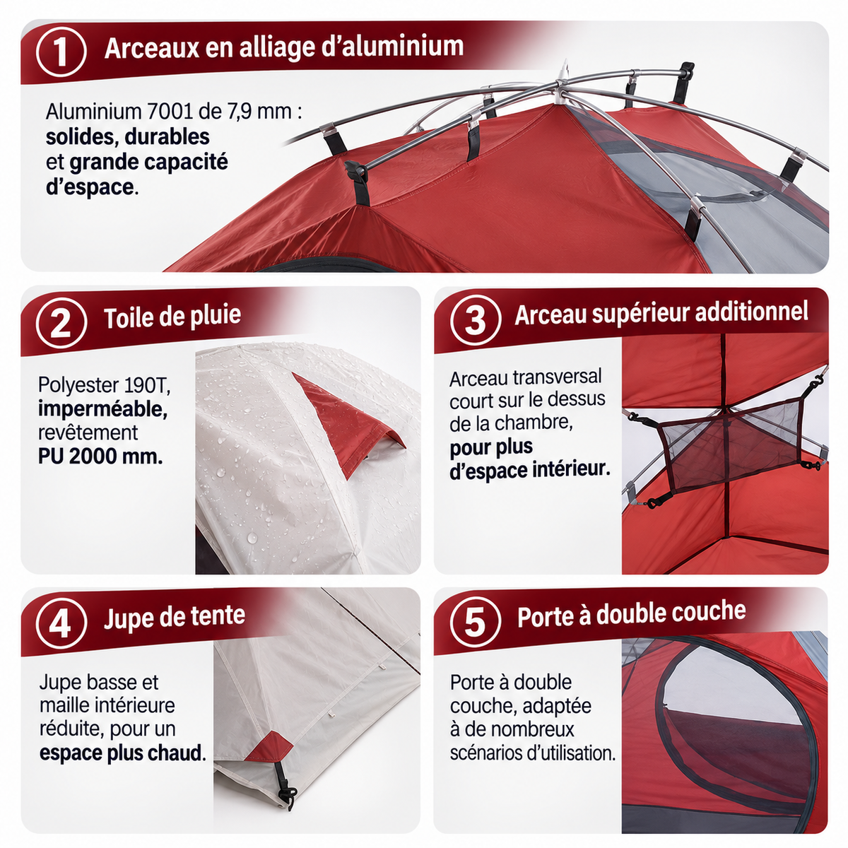 Tente trekking 2 personnes