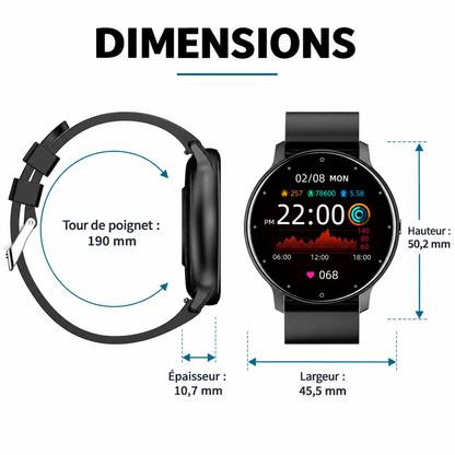 Montre connectée femme sport