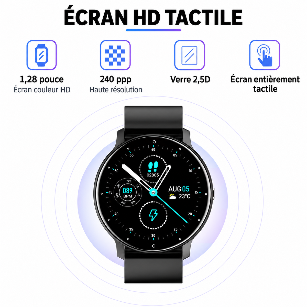 Montre connectée femme sport