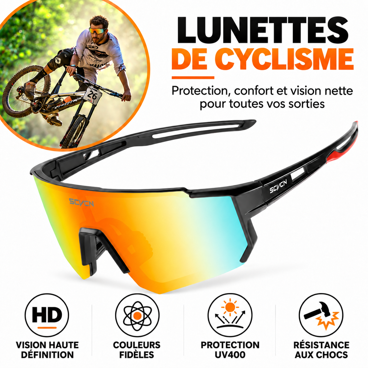 Lunettes pour vélo