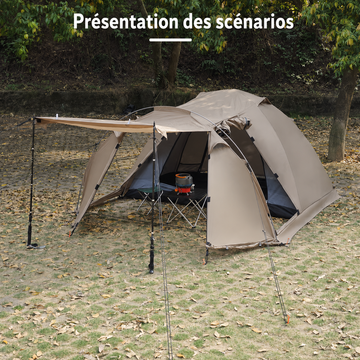 Tente chauffée