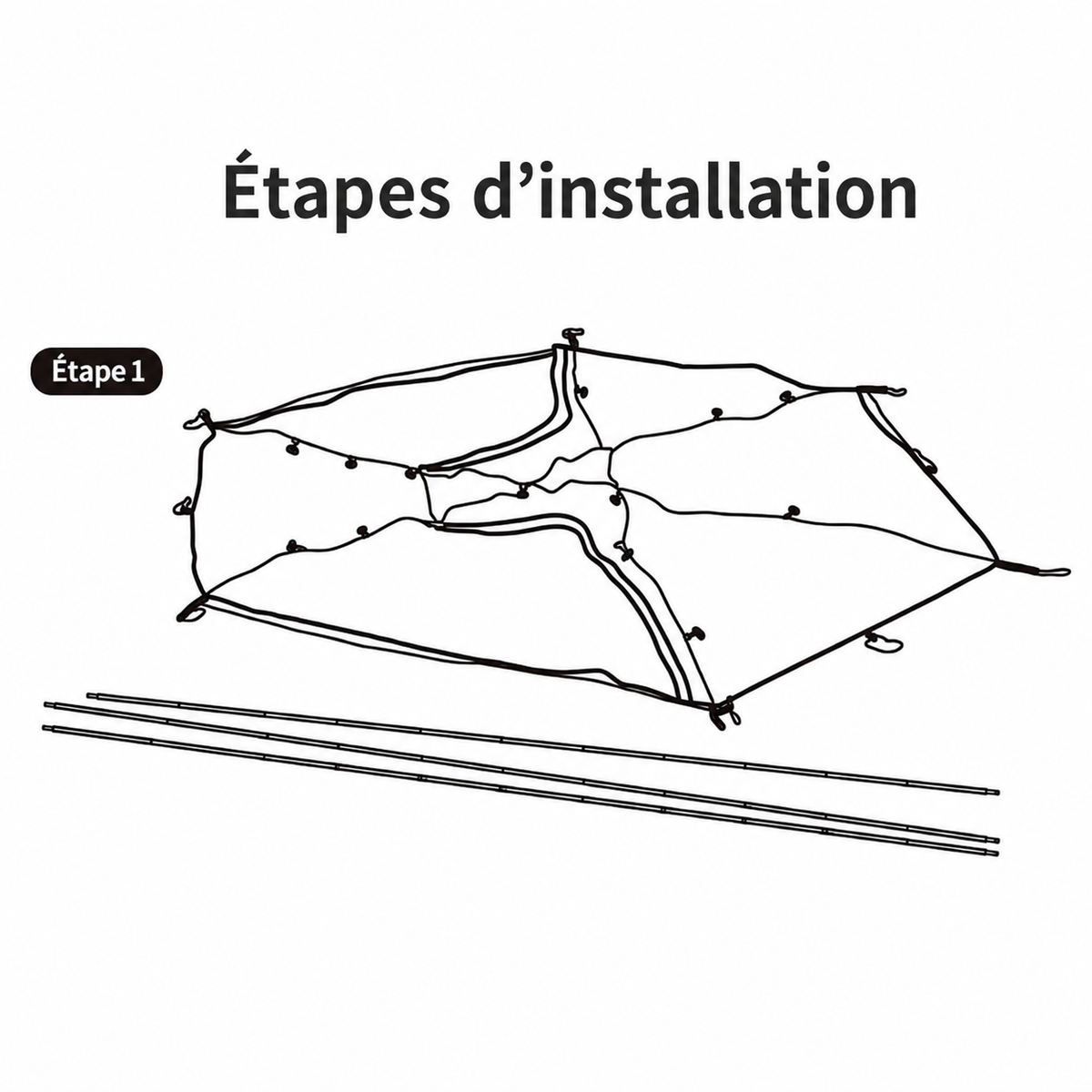 Tente 2 places bivouac