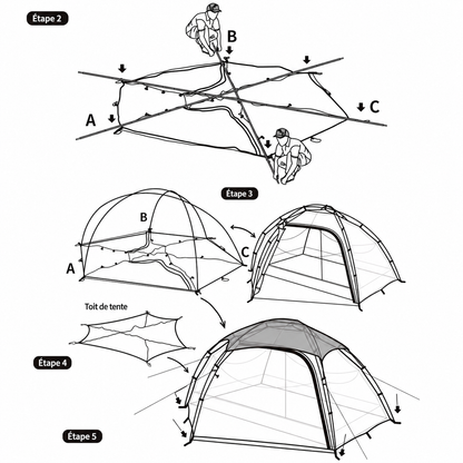 Tente 2 places bivouac