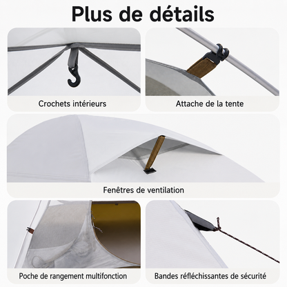 Tente randonnée 3 places légère