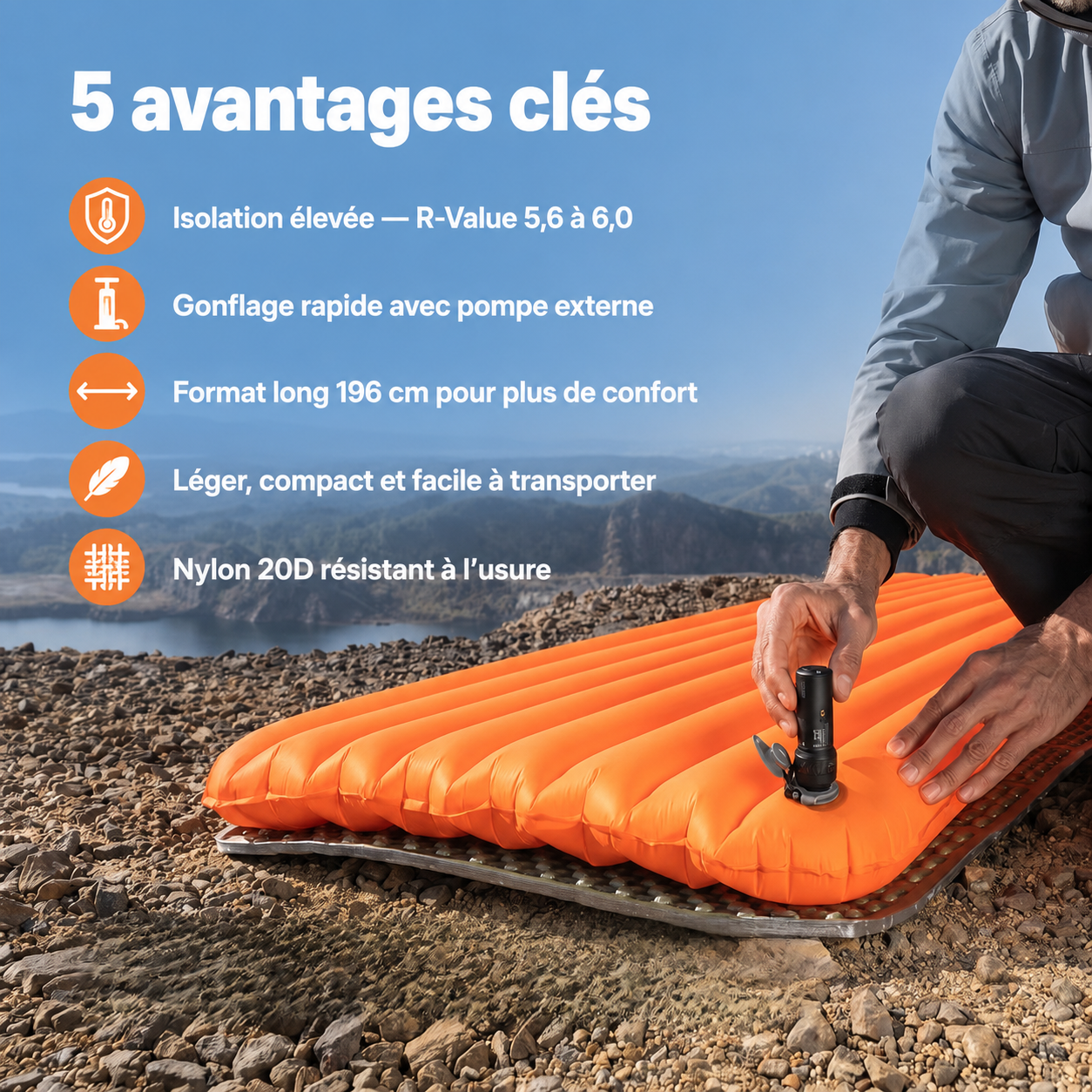 Matelas trekking 4 saisons