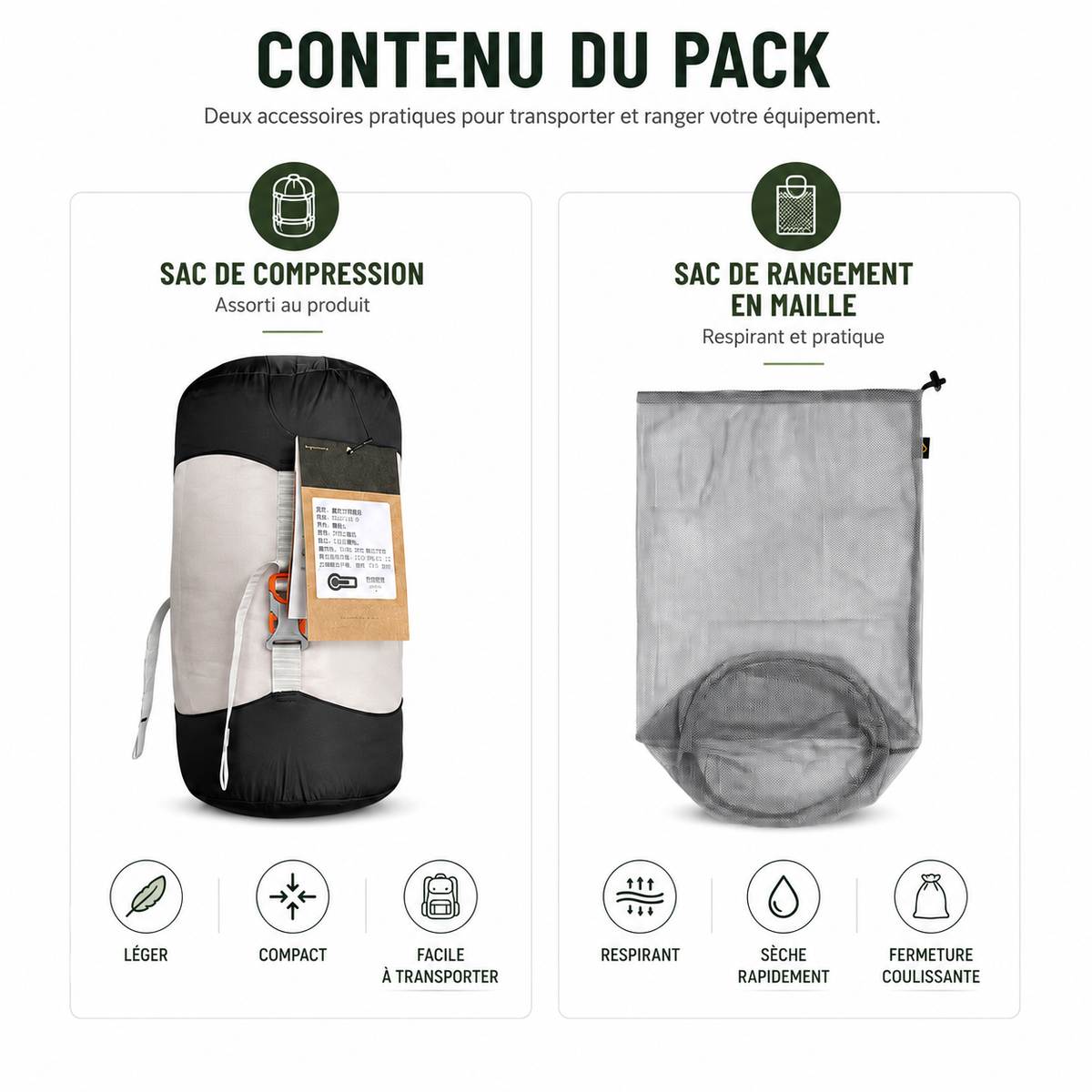 Sac de couchage compact