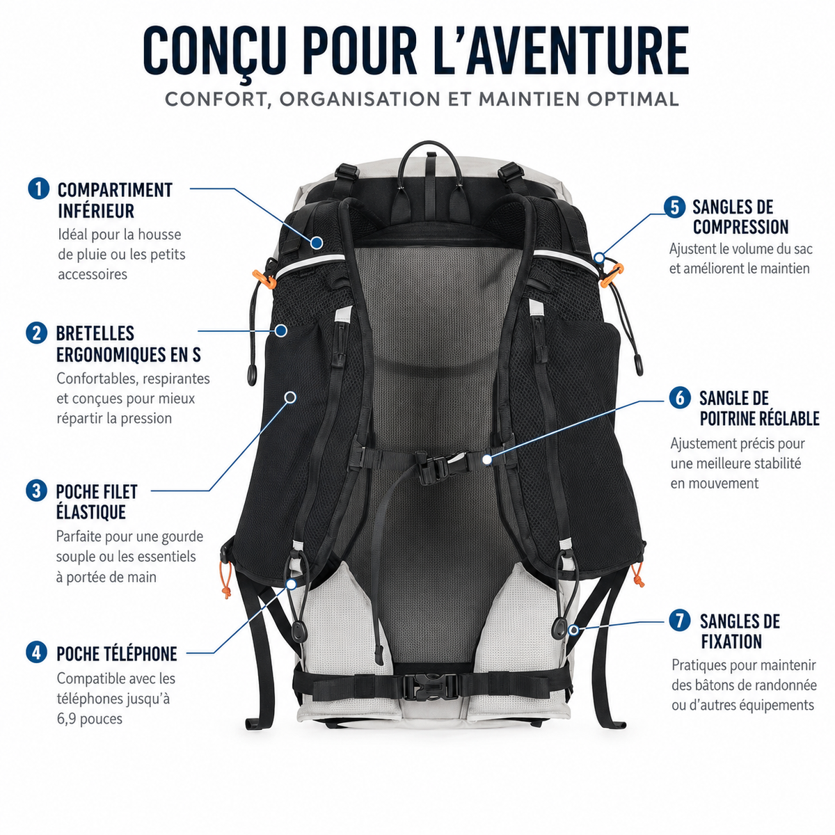 Sac à dos de randonnée léger
