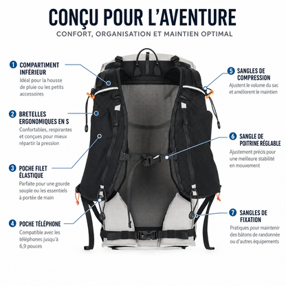 Sac à dos de randonnée léger
