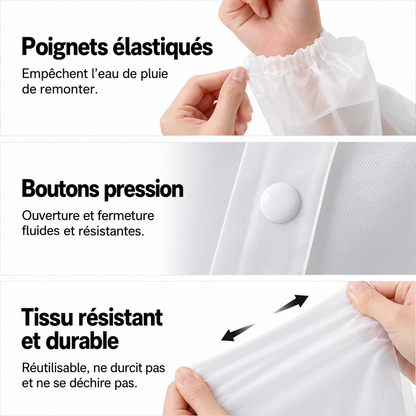Cape de pluie femme
