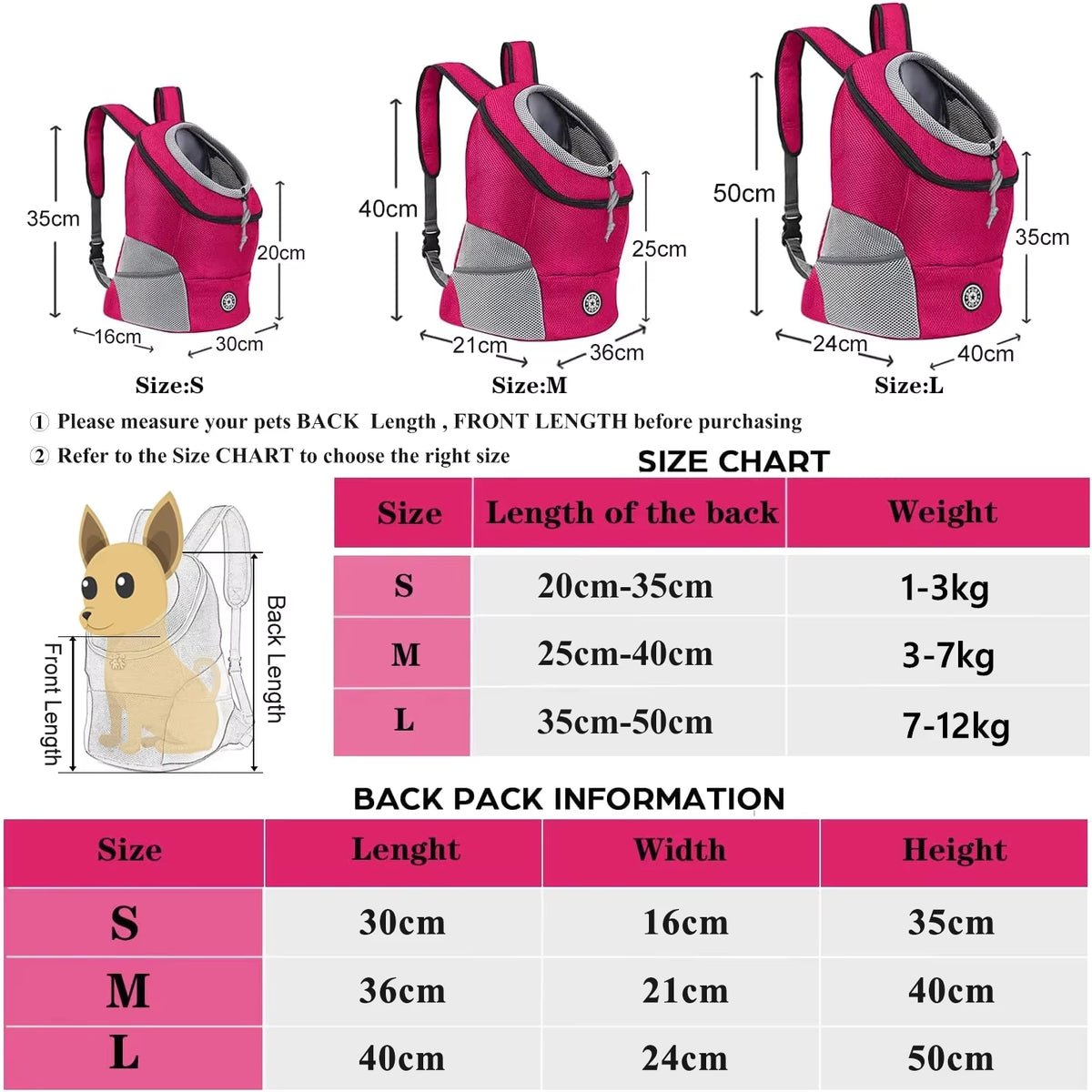 Sac à dos pour chien randonnée