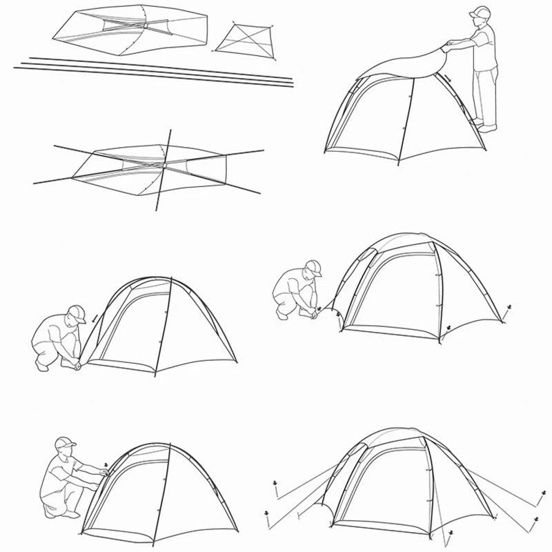 Tente bivouac 2 places légère