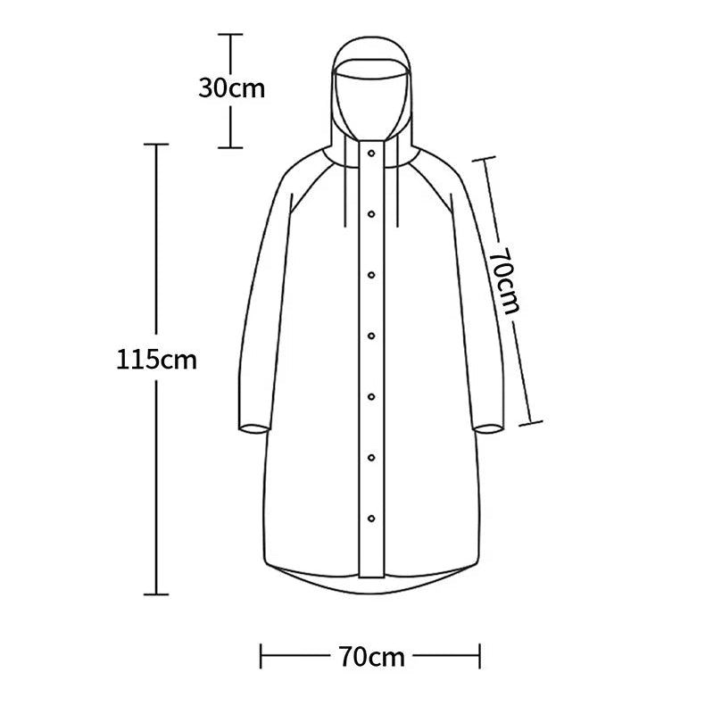 Cape de pluie femme