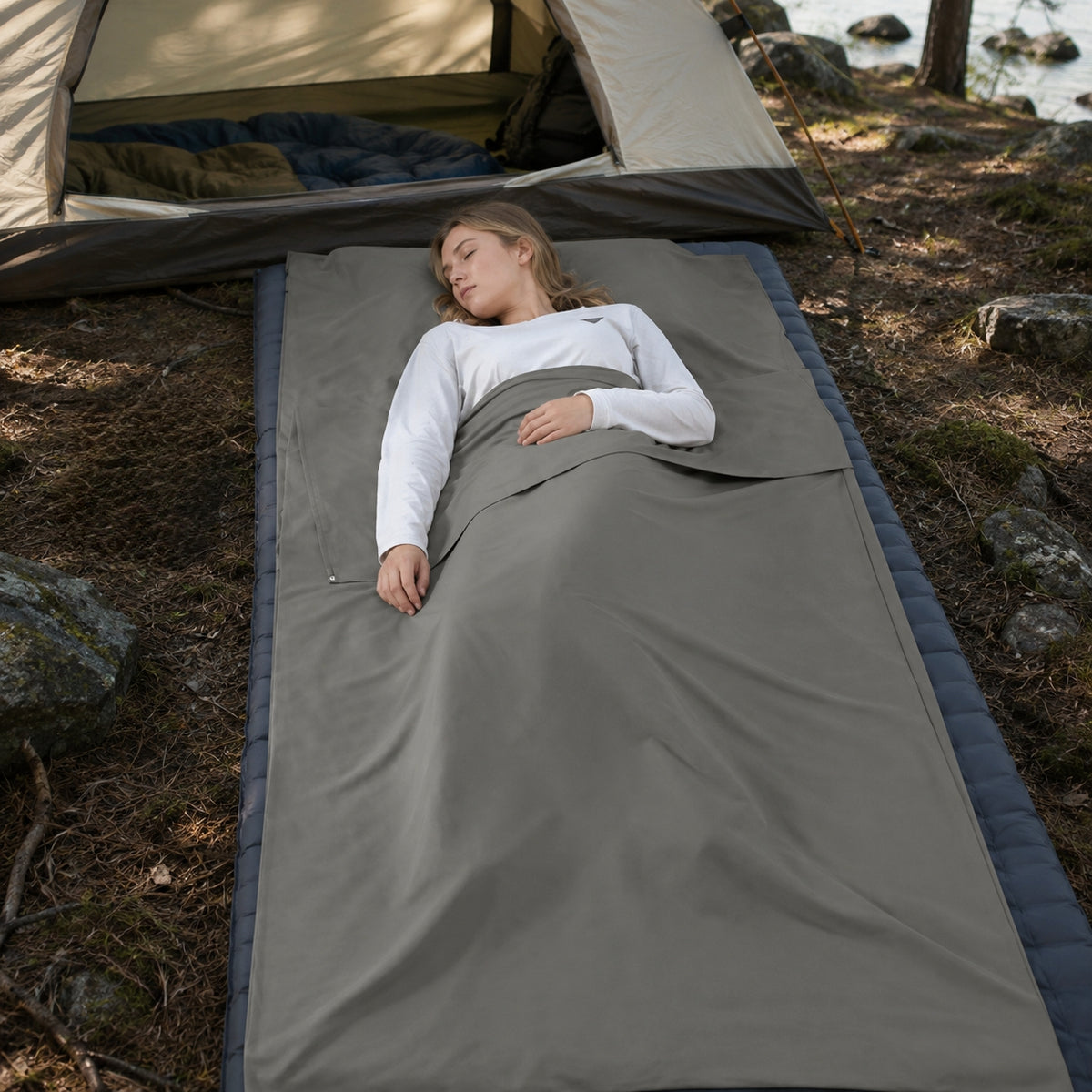 Drap pour sac de couchage