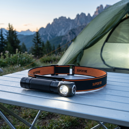 Lampe frontale rechargeable puissante