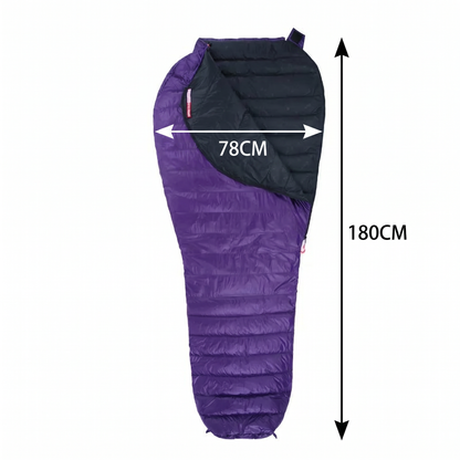 Sac de couchage en duvet d'oie