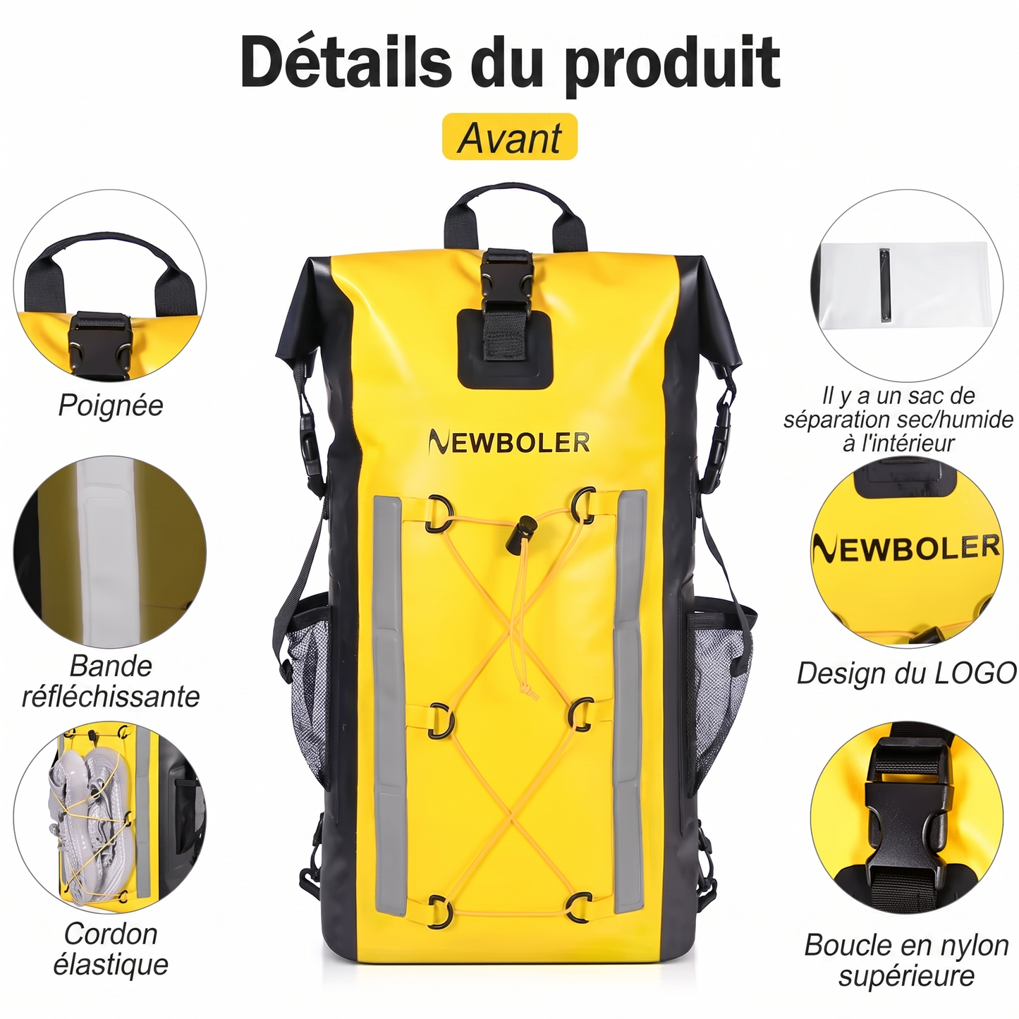 Sac à dos imperméable homme