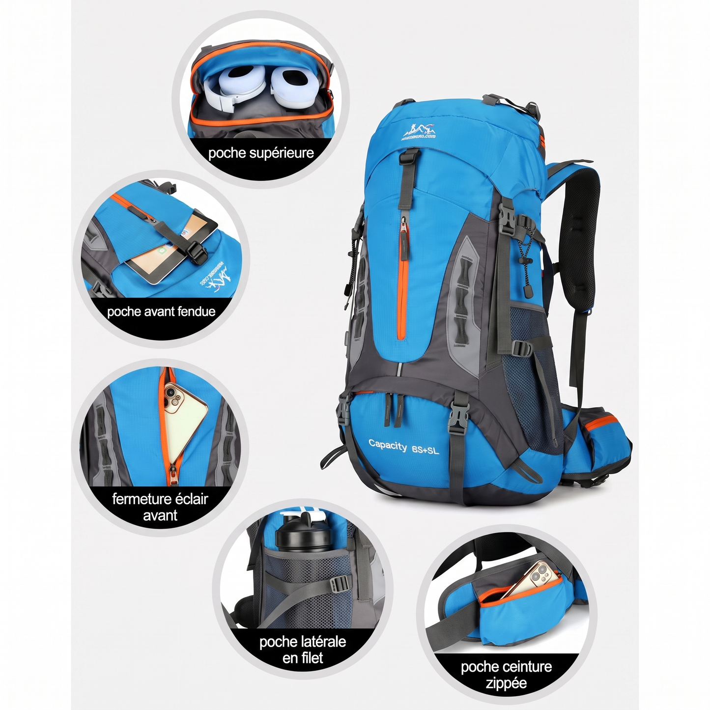 Sac de randonnée 70L