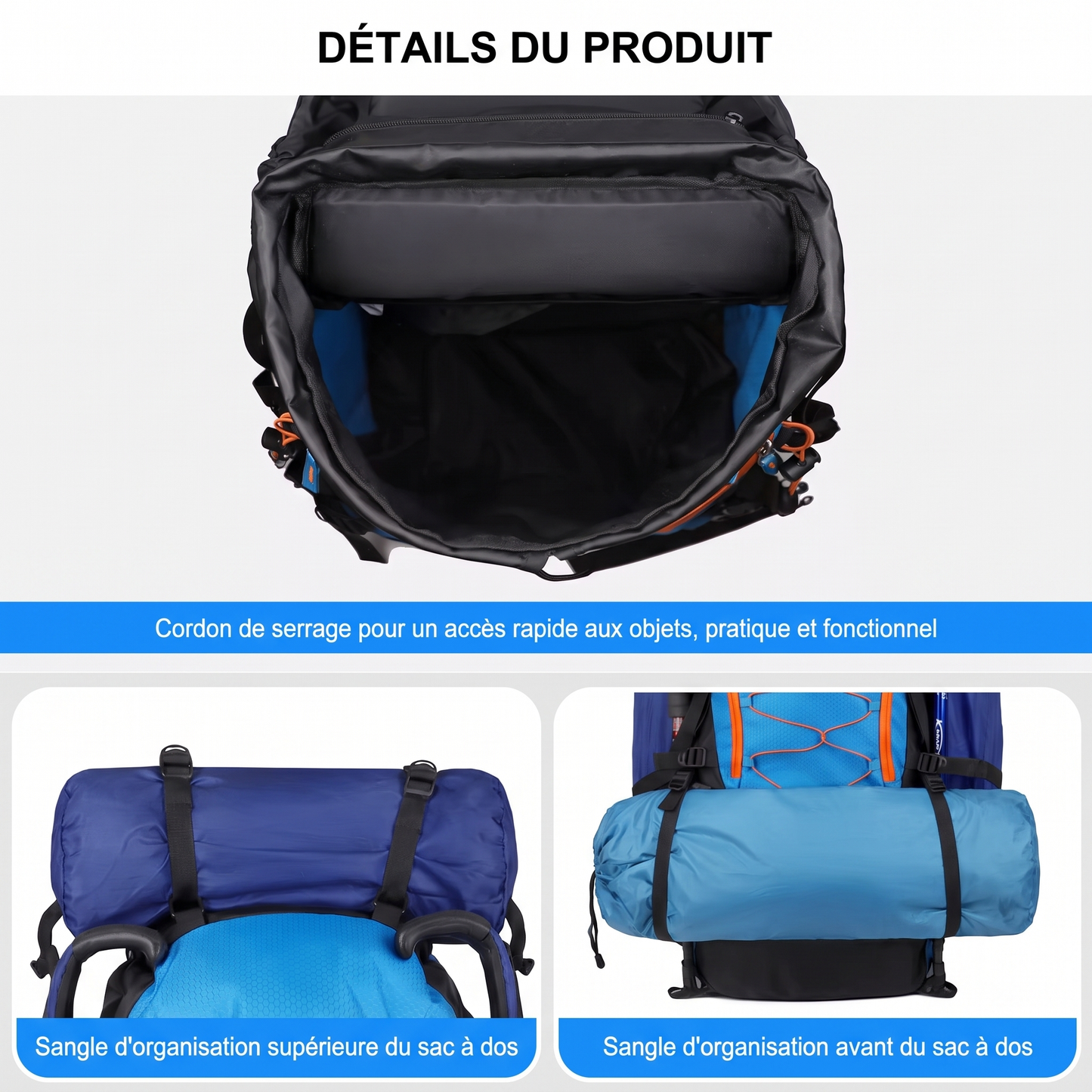 Sac randonnée 65L