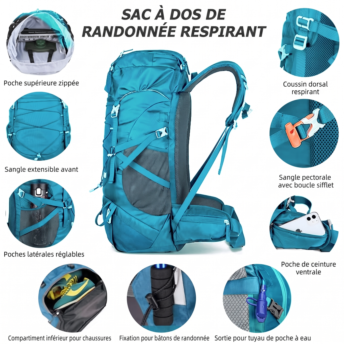 Sac de randonnée 50L