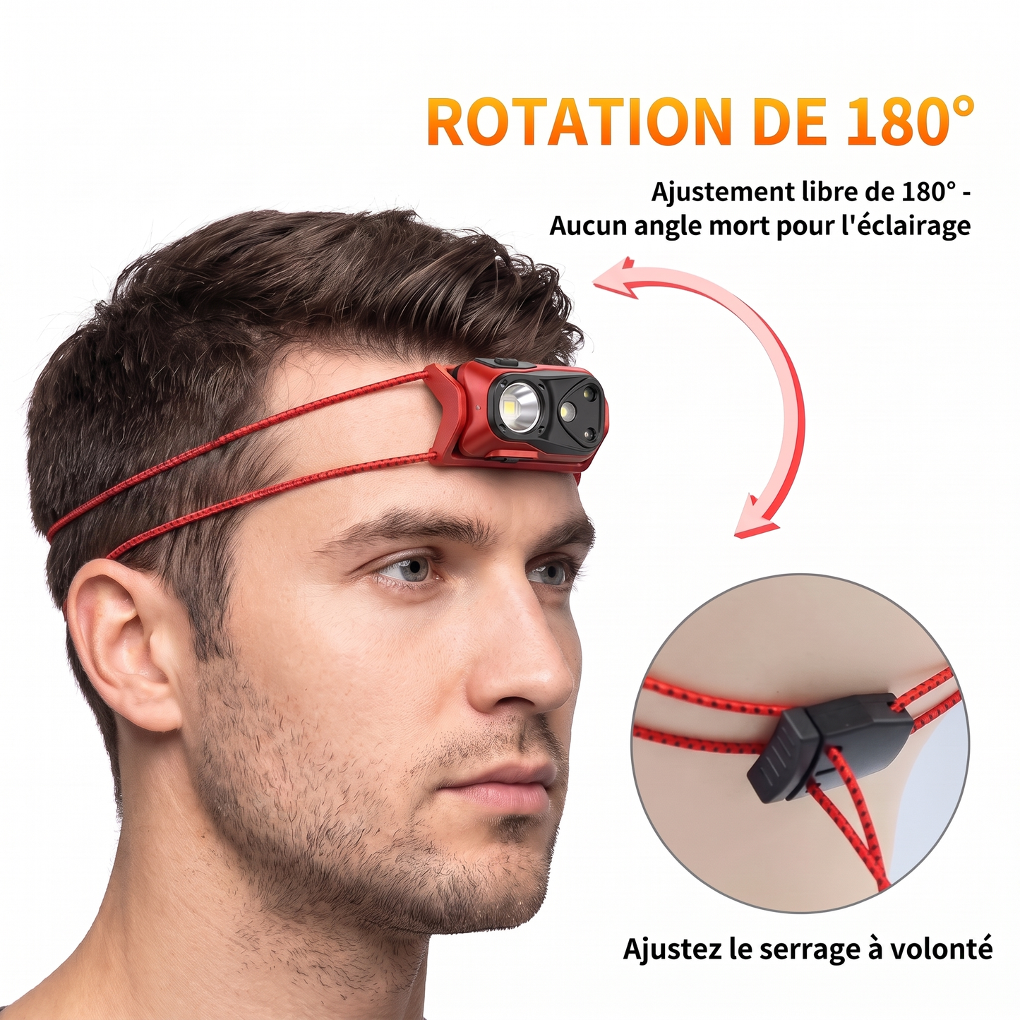 Lampe frontale pour trail