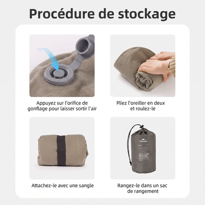 Oreiller de voyage gonflable