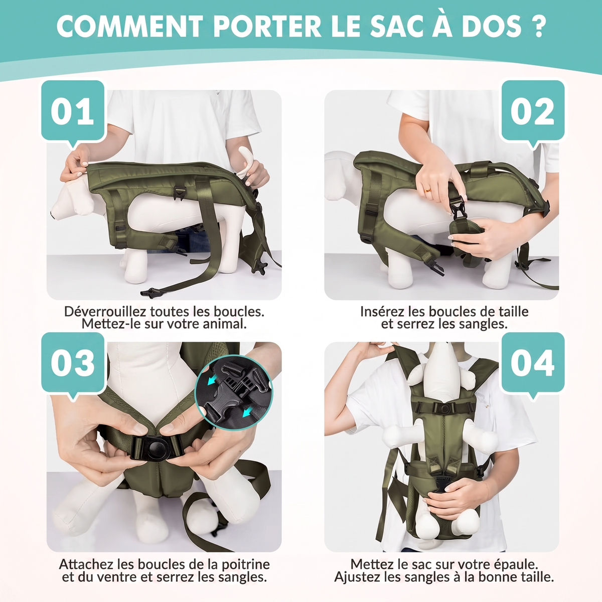 Porte chien ventral