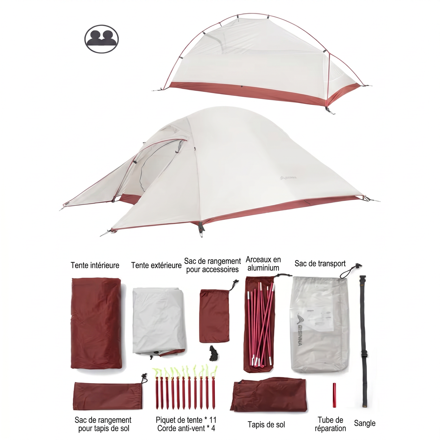 Tente de bivouac 2 places