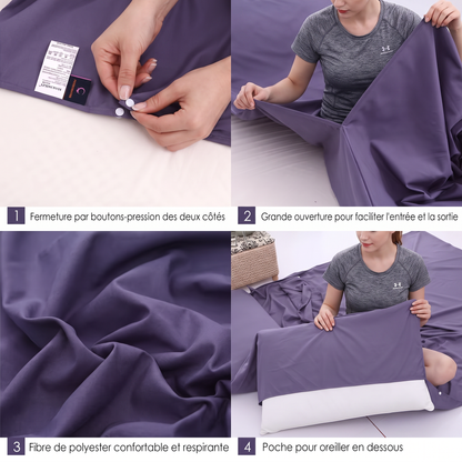 Drap pour sac de couchage